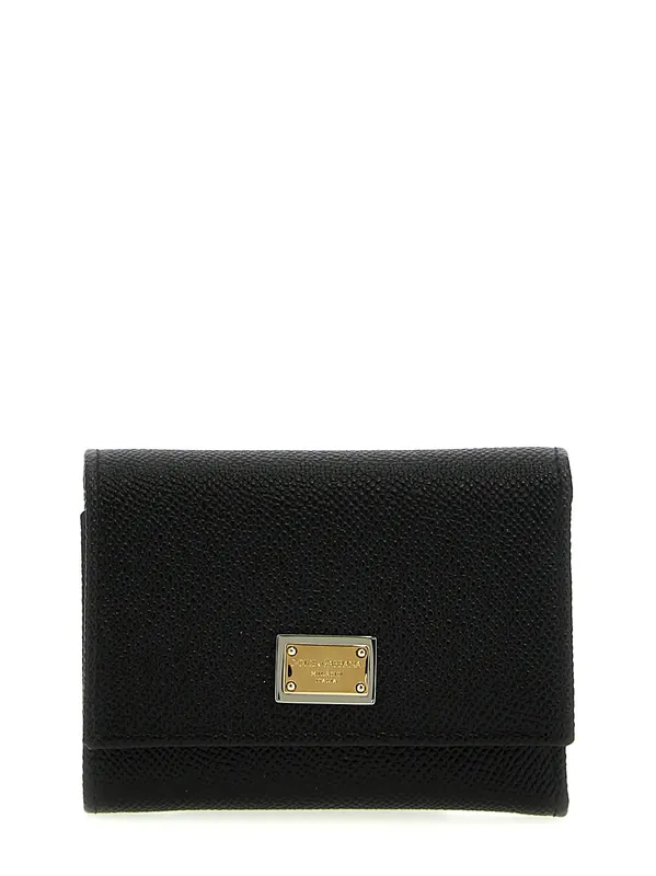 French Flap Wallet Wallets And Card Holders Black - Dolce & Gabbana