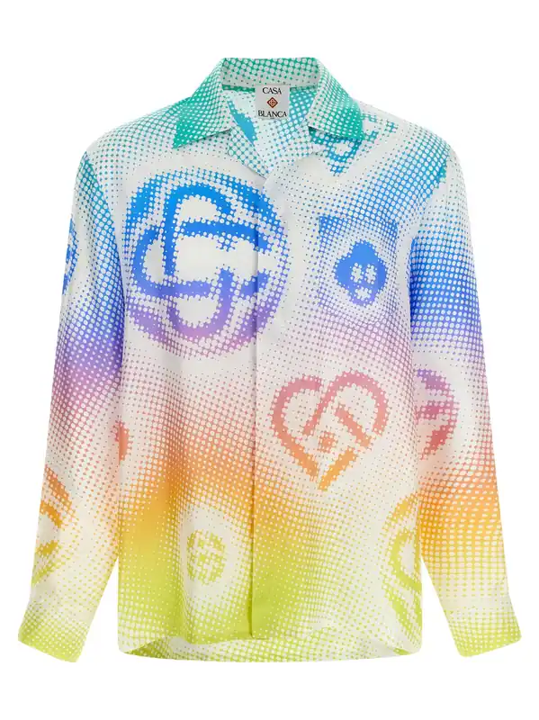 Halftone Logo Shirt And Blouse Multicolor - Casablanca