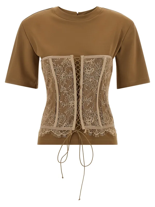Bustier T-Shirt Brown