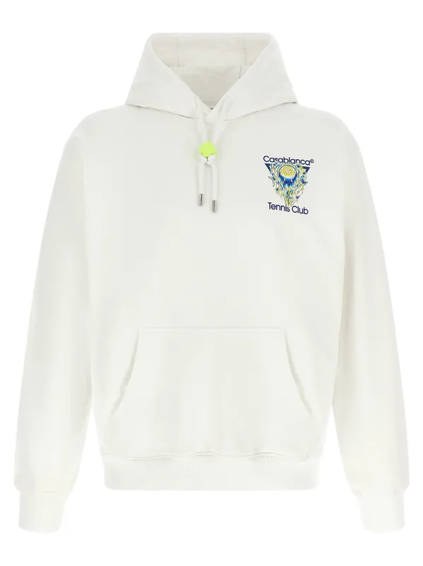 Tennis Club Icon Sweatshirt White - Casablanca