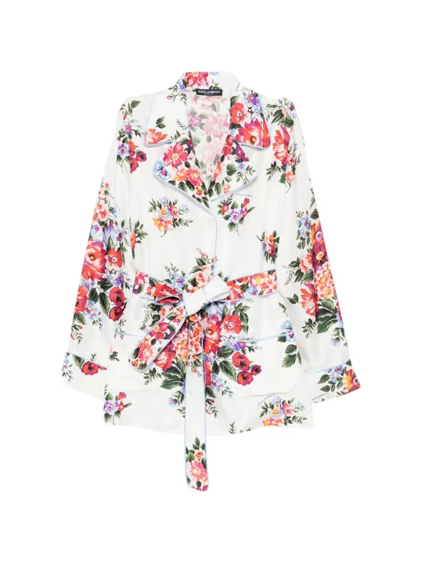 Flower Print Silk Shirt - Dolce & Gabbana