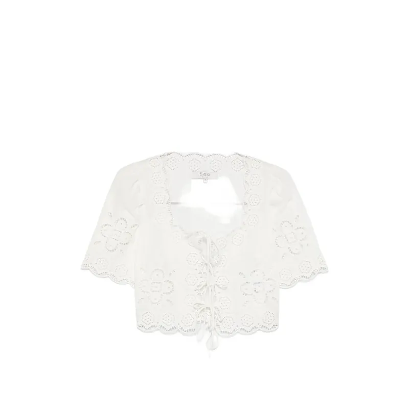Tops White - Sea