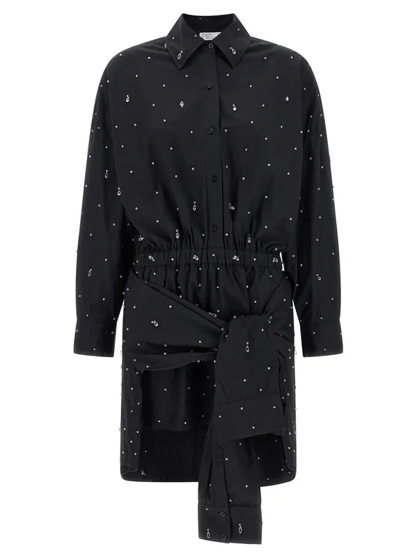 Double Chemisier Dress Dresses Black - Giuseppe Di Morabito