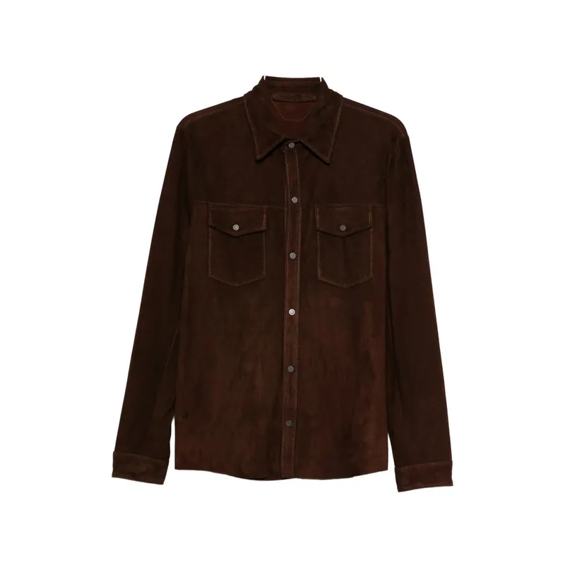 Leather Outerwears Brown - Salvatore Santoro