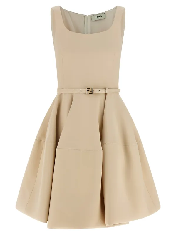 Wheel Skirt Dress Dresses Pink - Fendi