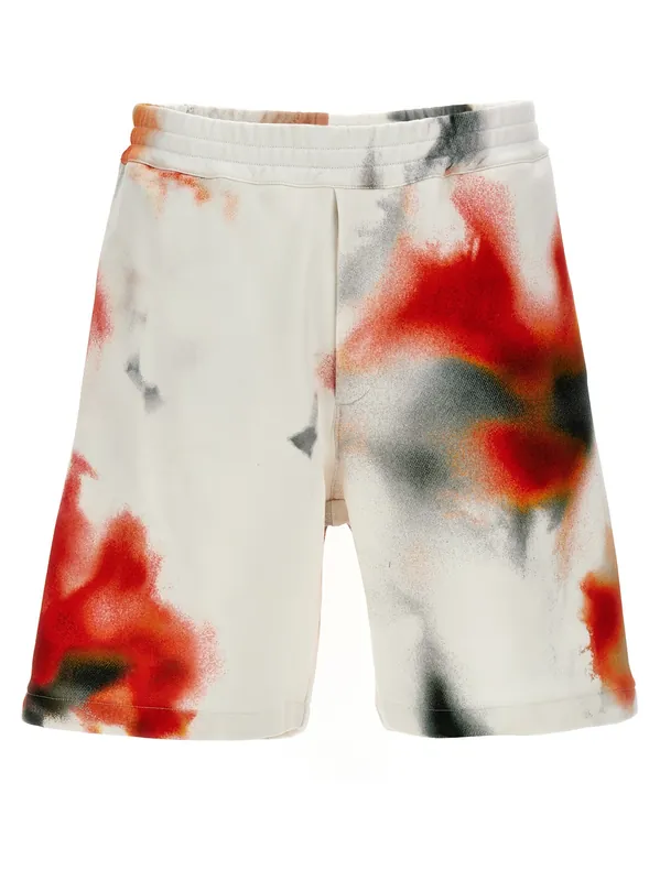 Obscured Flower Bermuda And Short Multicolor - Alexander McQueen