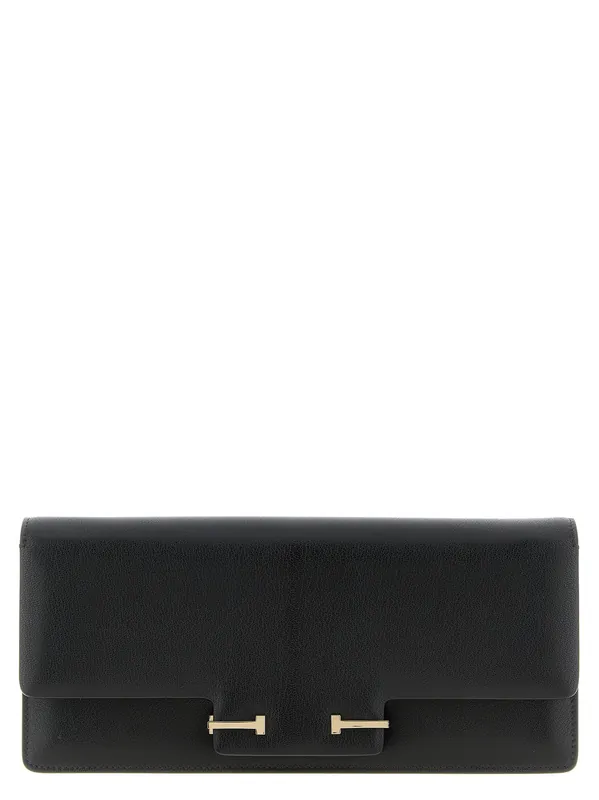 Supple Grain Shoulder Bags Black - Tom Ford