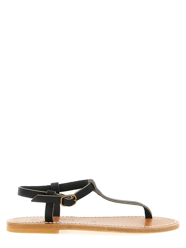 Petrone Sandals Black - K.Jacques Saint Tropez