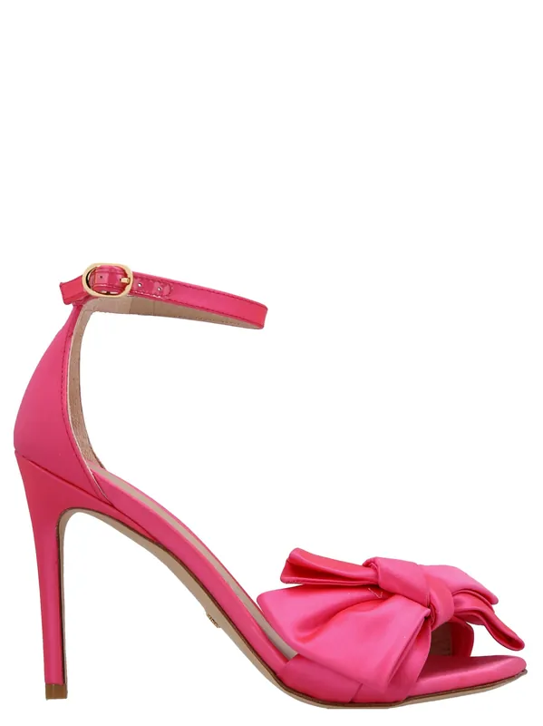 Nudistcurver Loveknot Sandals Fuchsia - Stuart Weitzman