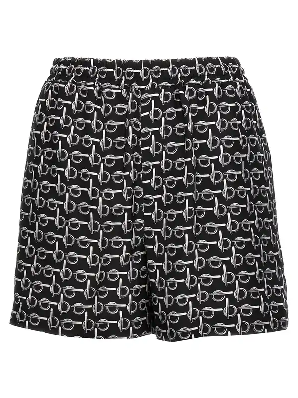 Press Shorts Bermuda And Short Black - Burberry