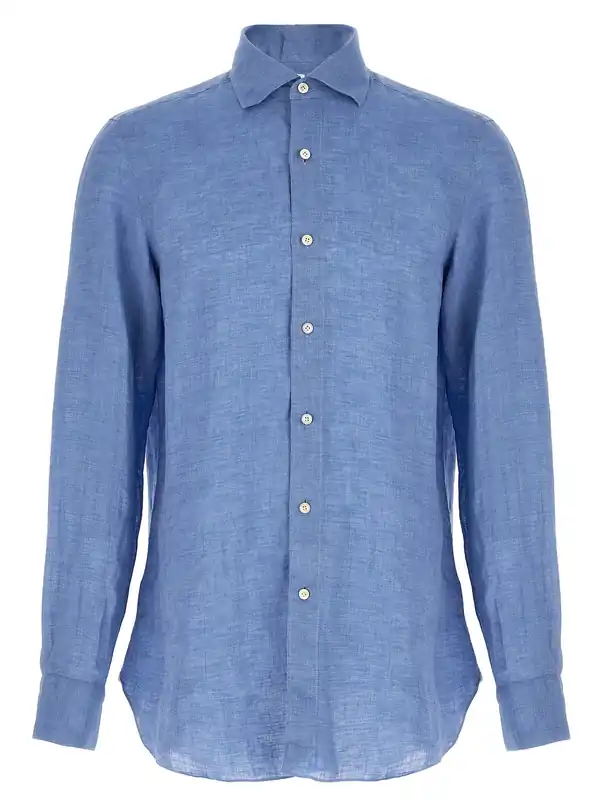 Gaeta Shirt And Blouse Blue - Finamore
