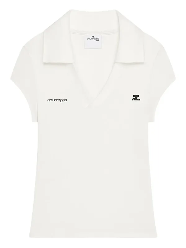 Sports Cropped Polo - Courrèges