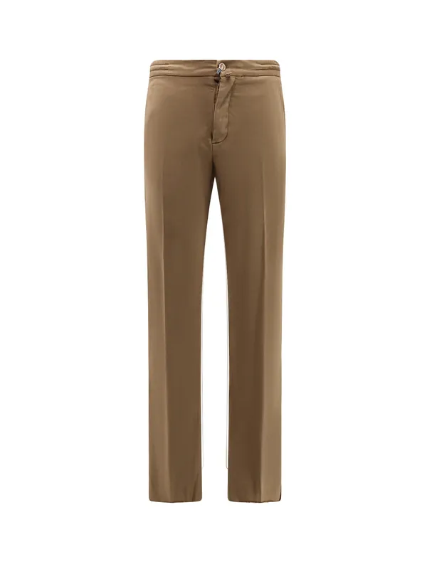 Lyocell Trouser With Drawstring At Waist - Kiton