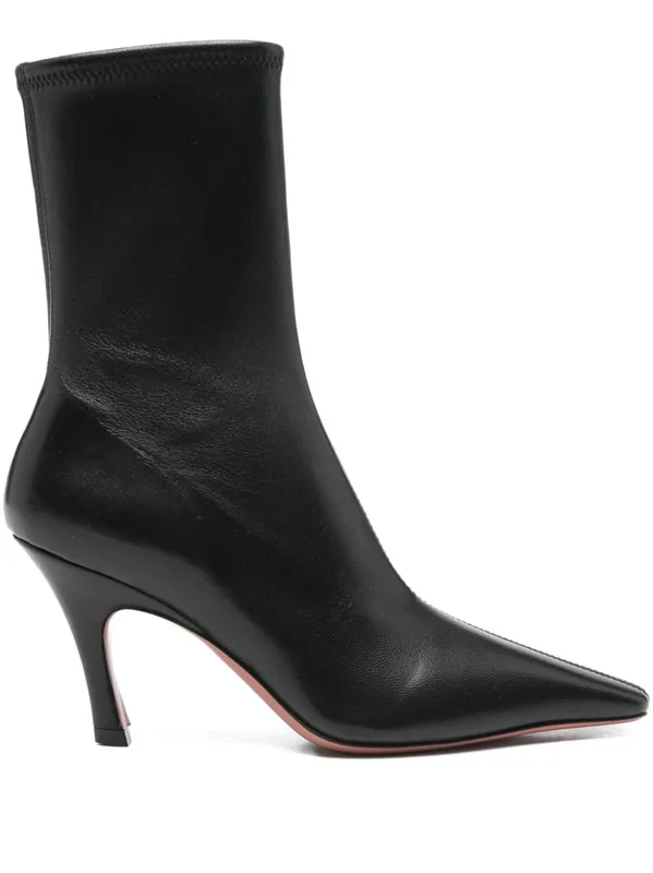 Jamie Leather Boots - Amina Muaddi