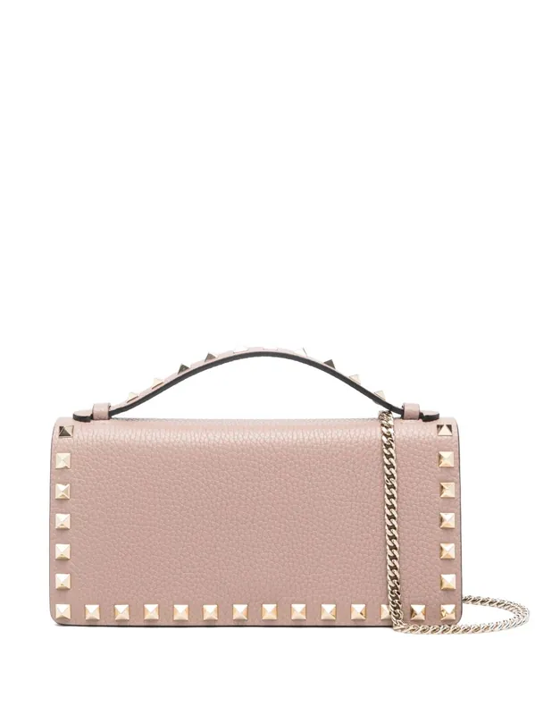 Rockstud Leather Wallet On Chain - Valentino Garavani