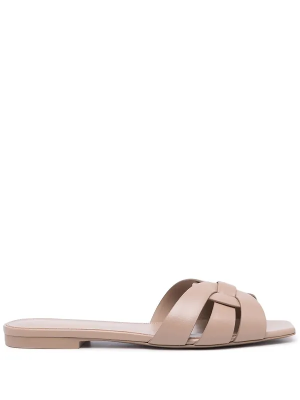 Tribute Nu Pieds Leather Sandals - Saint Laurent
