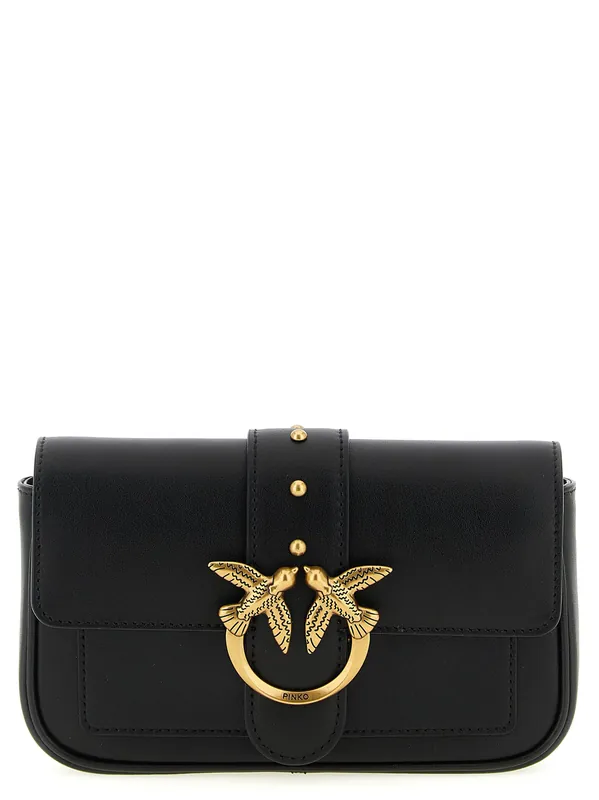Pocket Love One Crossbody Bags Black - Pinko