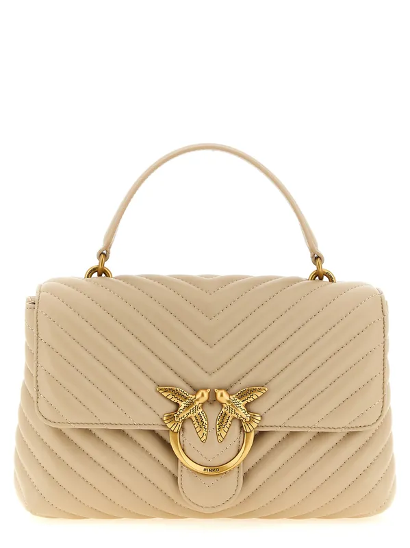 Classic Love Bag Puff Hand Bags Beige - Pinko