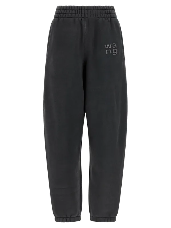 Hotfix Logo Pants Black - T By Alexander Wang