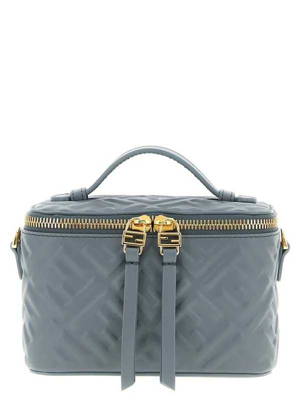 Fendi Vanity Hand Bags Light Blue