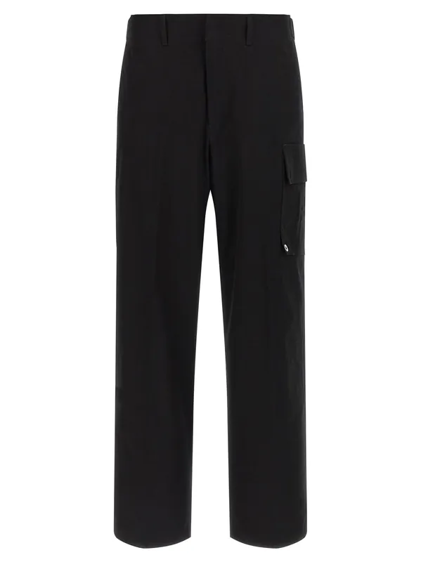 Gabardine Trousers Pants Black - Fendi