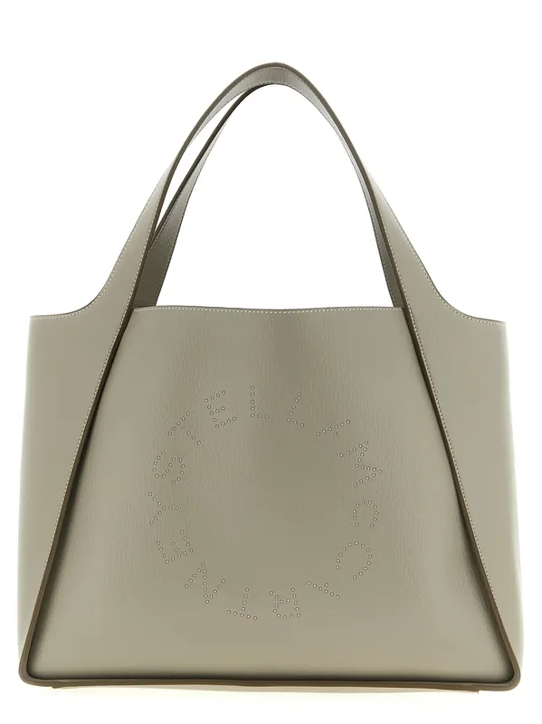 The Logo Bag Tote Bag Beige - Stella McCartney
