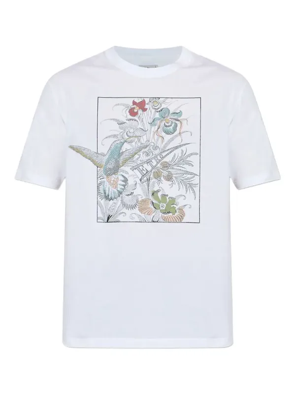Floral-Print Cotton T-Shirt