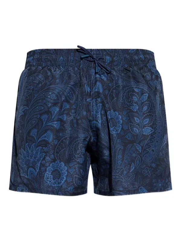 Floral Paisley Swim Shorts - Etro