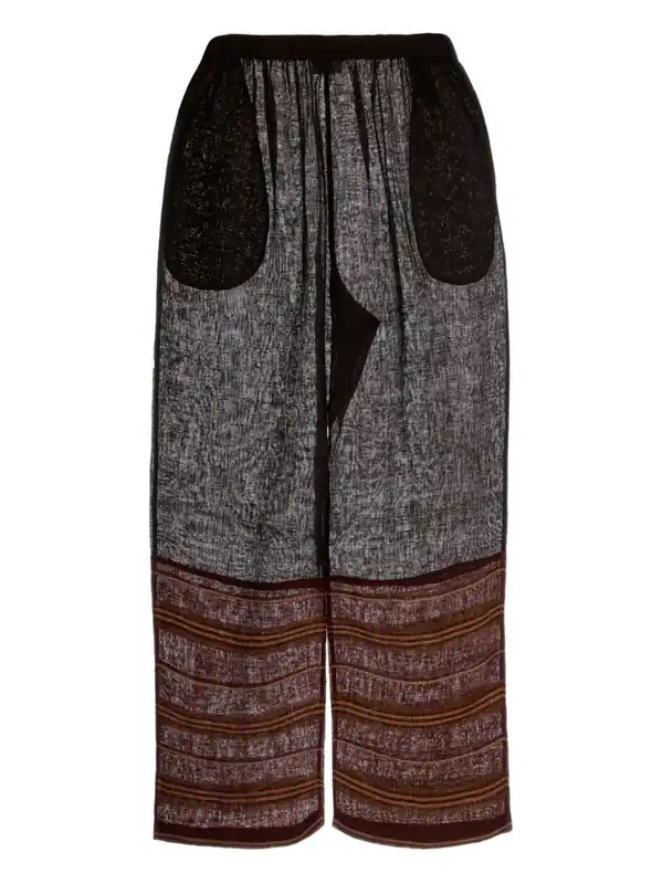 Linen Striped Beach Pants - Tory Burch