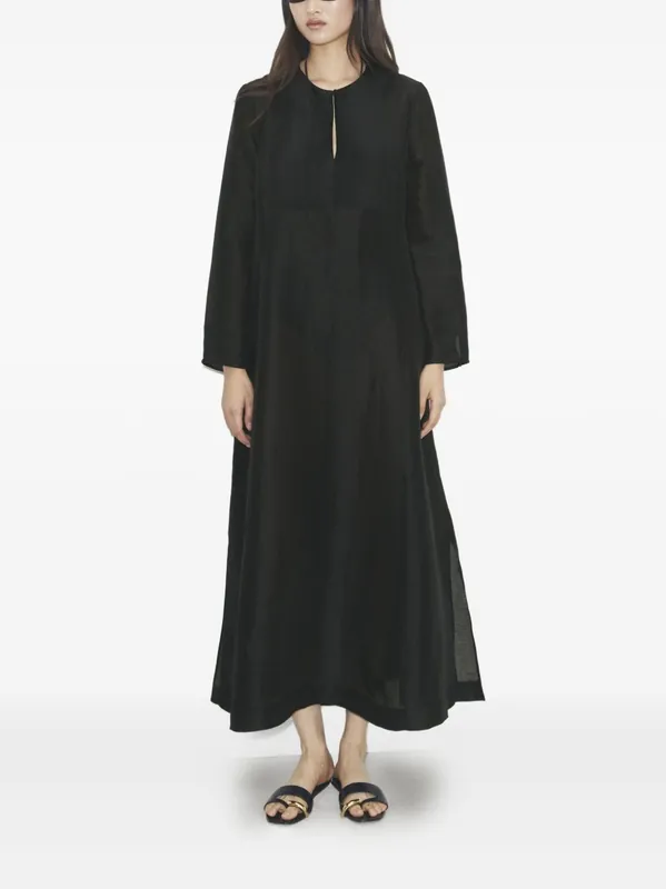 Linen And Silk Long Kaftan - Tory Burch