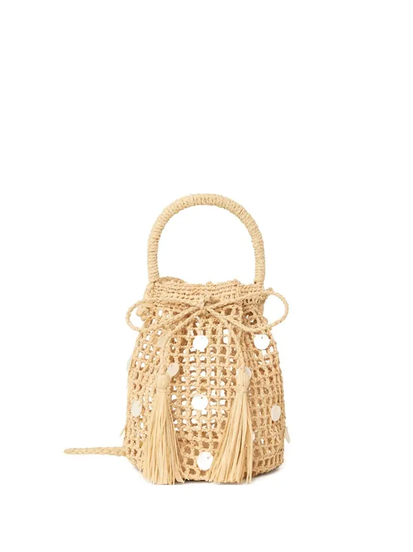 Precious Moments Rafia Bucket Bag - Alanui