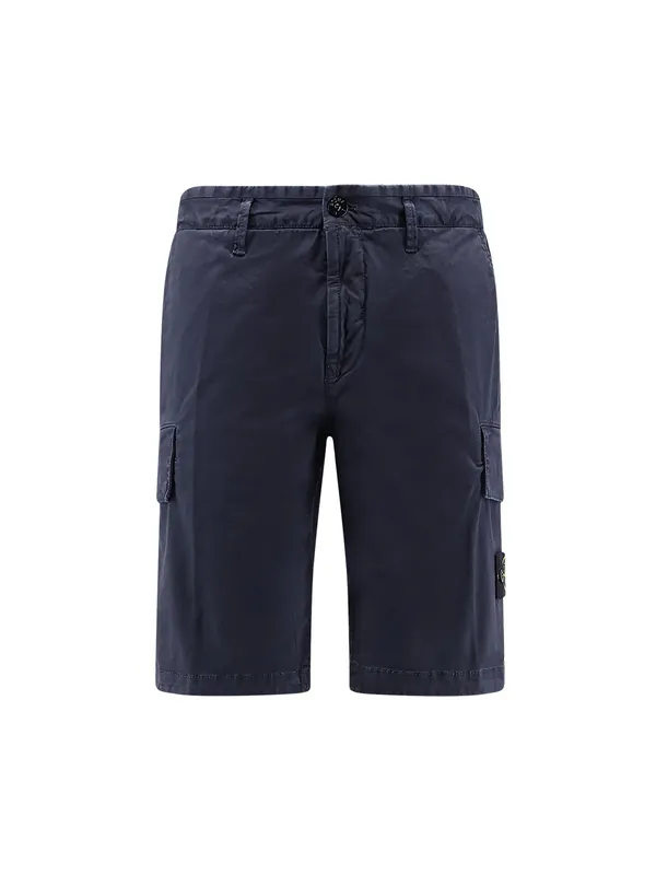 Organic Cotton Stretch Shorts - Stone Island