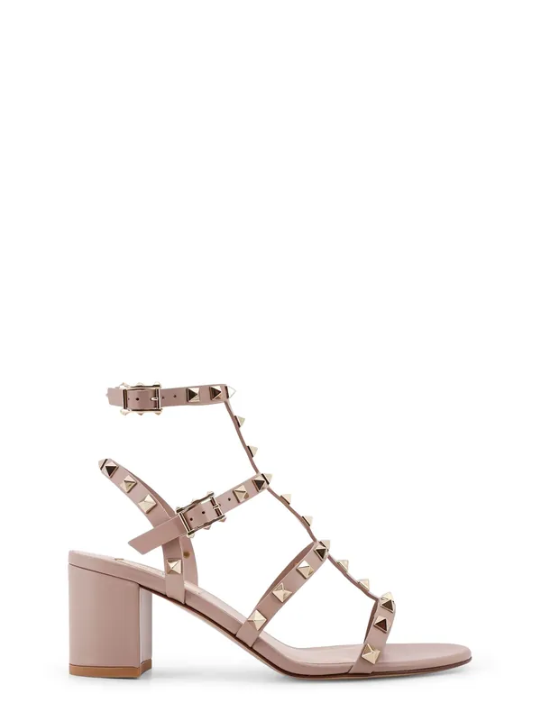 Rockstud Leather Sandals - Valentino Garavani