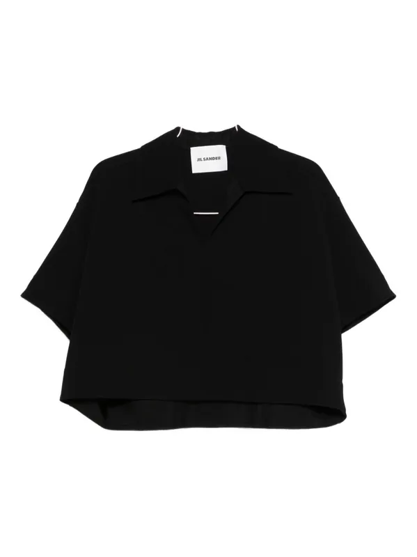 Cropped Polo Shirt - Jil Sander