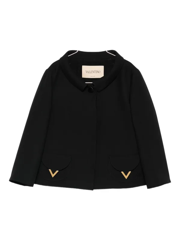 Vlogo Signature Wool And Silk Jacket - Valentino Garavani
