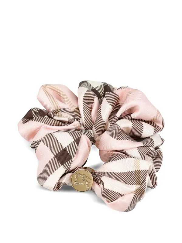 Check Silk Scrunchie - Burberry
