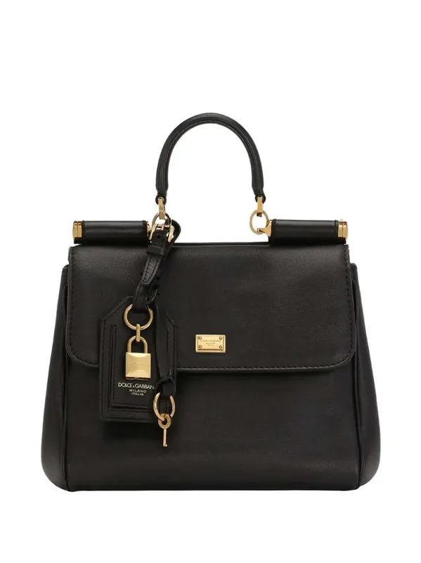 My Sicily Medium Leather Handbag With Padlock - Dolce & Gabbana
