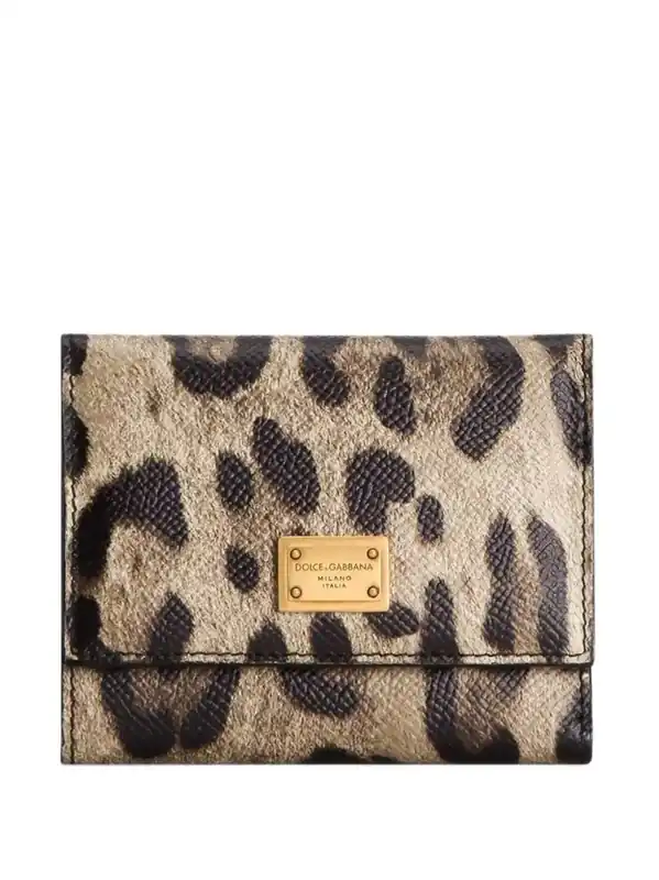 Leopard Print Zip Around Wallet - Dolce & Gabbana
