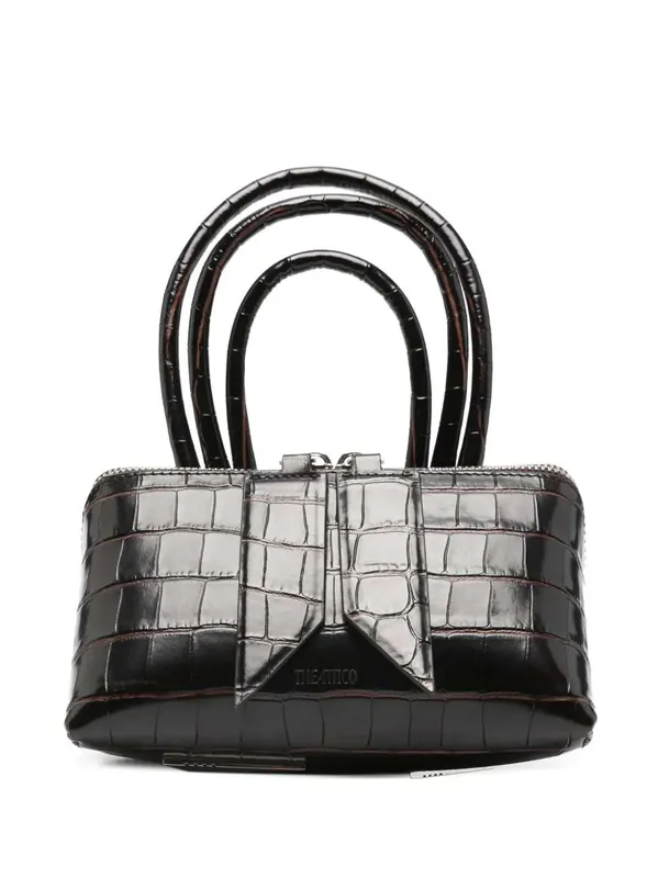Mini Friday Bag With Crocodile Effect - The Attico