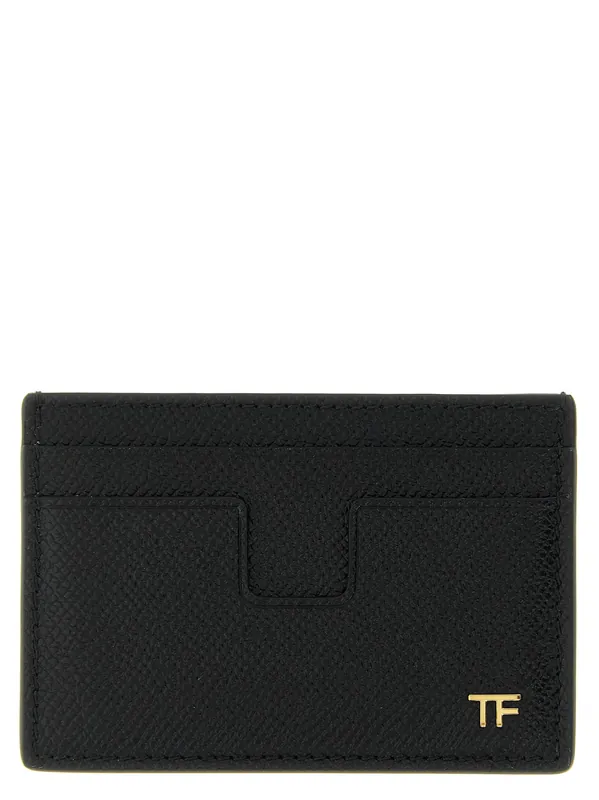 Small Grain Leather Cardholder Wallets And Card Holders Black - Tom Ford