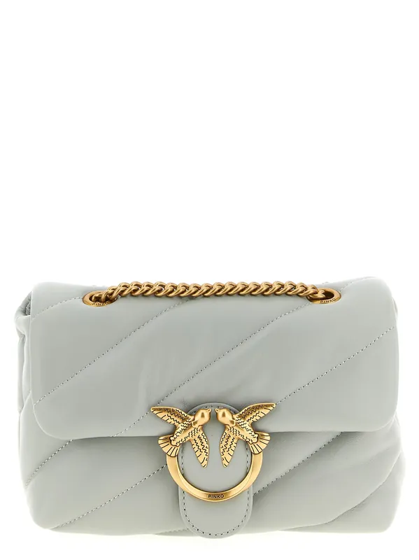 Mini Love Puff Crossbody Bags Gray - Pinko