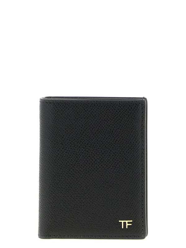 Foldable Card Holder Wallets And Card Holders Black - Tom Ford