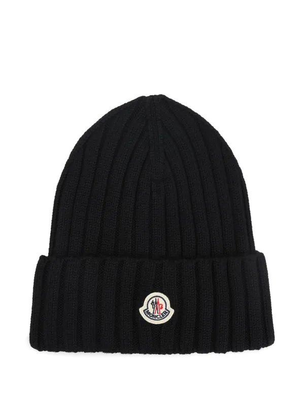 Logo Wool Beanie - Moncler
