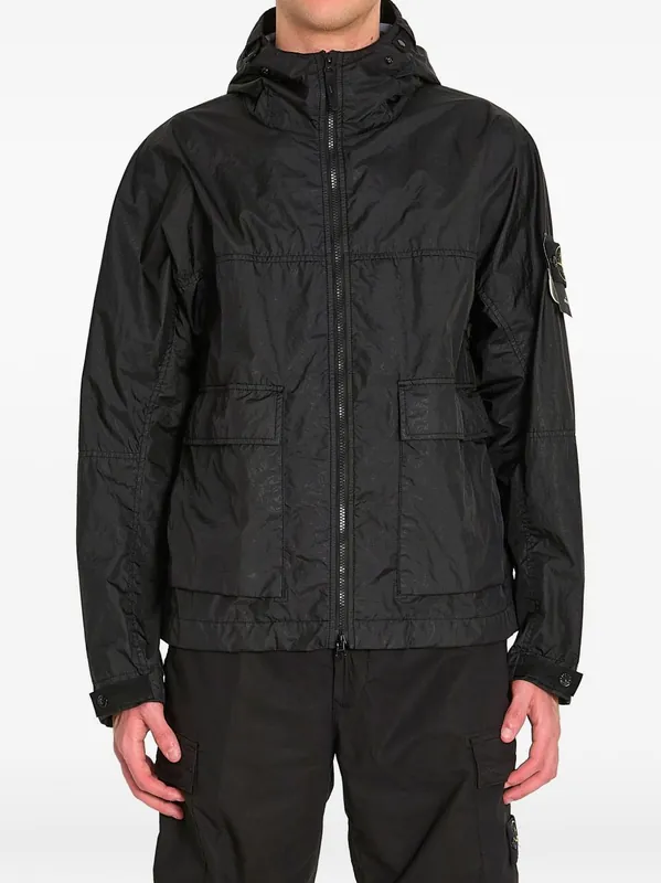 Logo Nylon Bomber Jacket - Stone Island