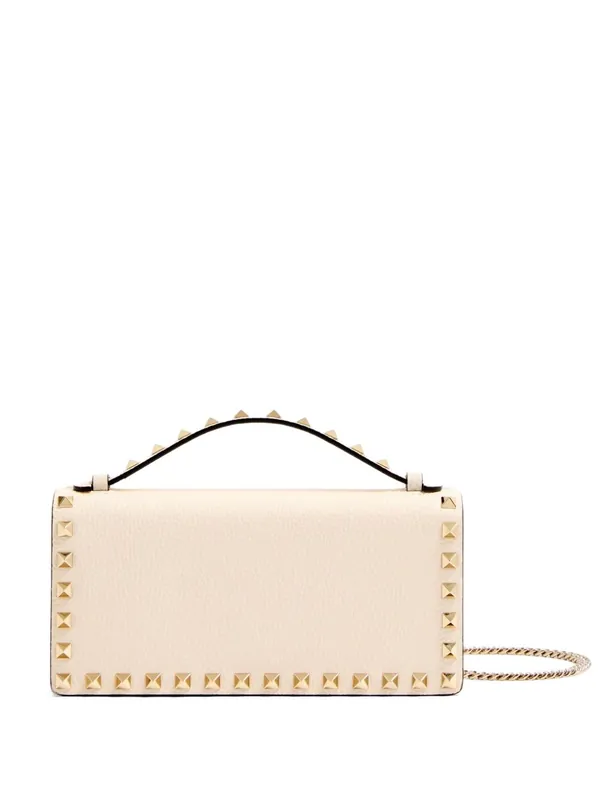 Rockstud Leather Wallet On Chain - Valentino Garavani