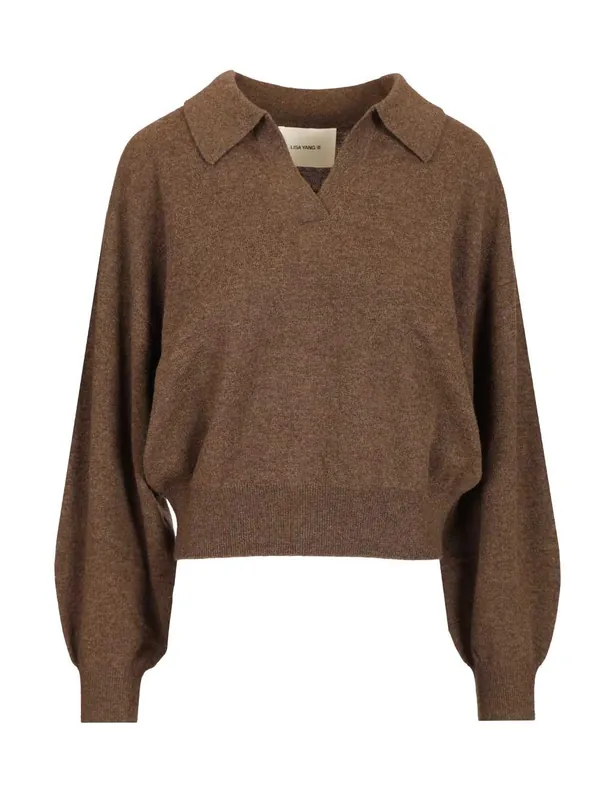Katriel Polo Sweater Knitwear Brown - Lisa Yang