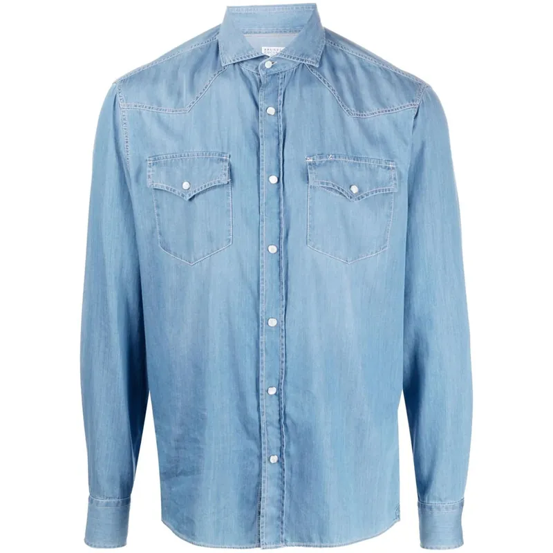 Shirts Blue - Brunello Cucinelli