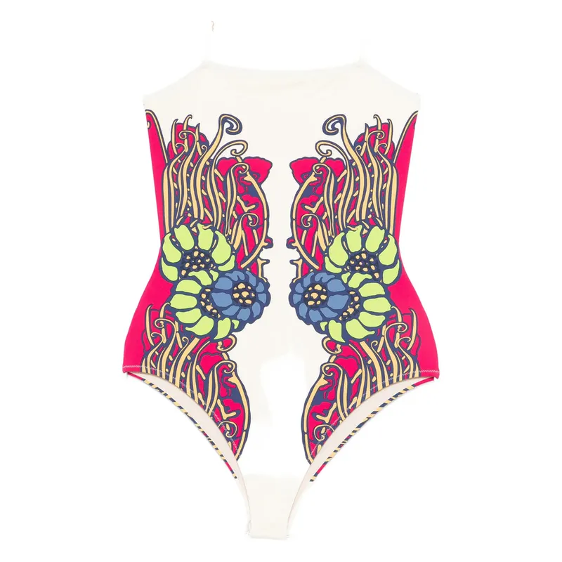 Beachwear White, Red - La Double J