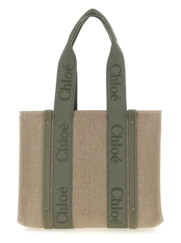 Woody Tote Bag Green - Chloé