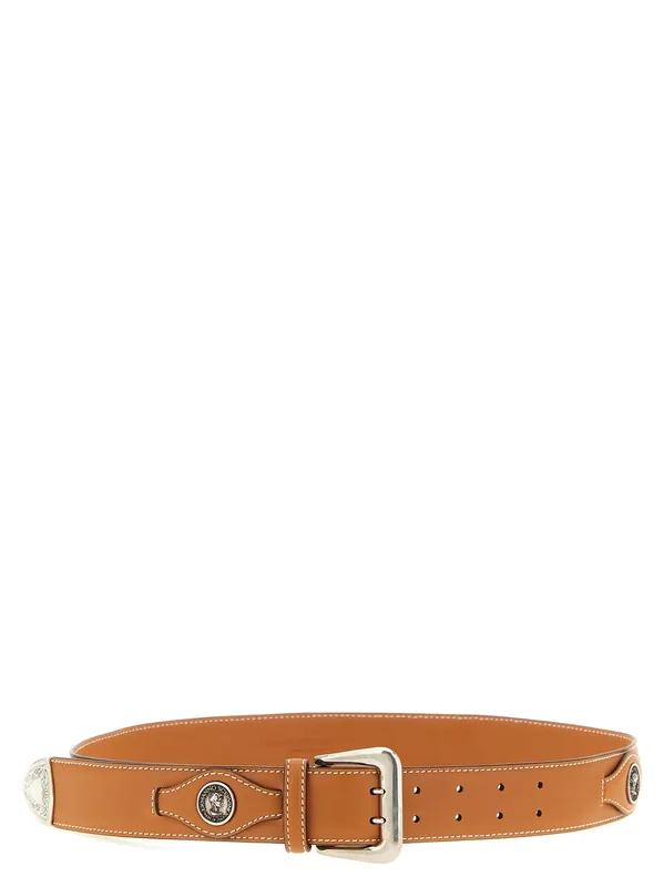 Logo Coin Belt Belts Brown - Ermanno Scervino
